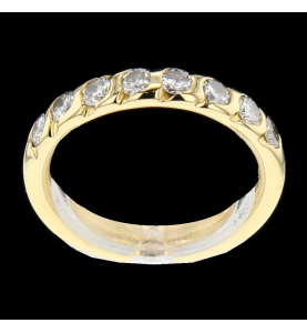 Anello in oro giallo diamanti 0.80 carati
