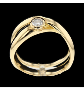 Diamant gelber Ring 0.28 Karat