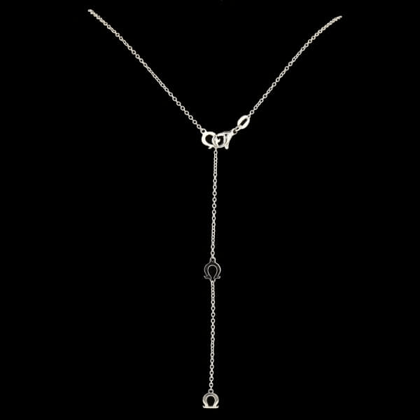 Collier Omega or gris 18Cts