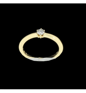 Solitaire 0.18 Cts or jaune