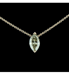 Collier Solitaire Marquise 0.92 Carats