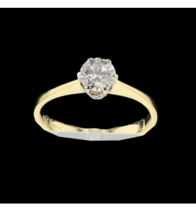 Solitaire Or jaune 0.50 Carats