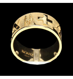 Ring Fratelli BOVO Symbol Schweiz Gelbgold