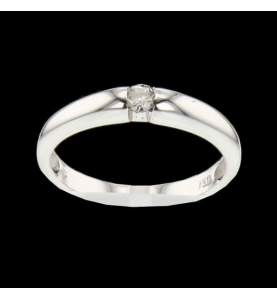 Solitaire Gold Gray Diamond 0.11 Carats