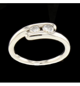 Ring Gold Grau 750 Diamanten