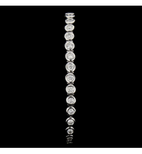 Bracelet Or Blanc 33 diamants 4.15 carats