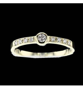 Ring in 750 / 18 carat white gold