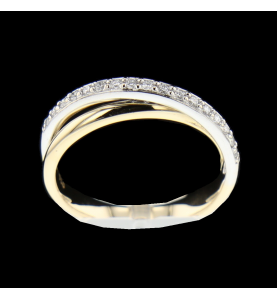 DOUBLE YELLOW GOLD RING