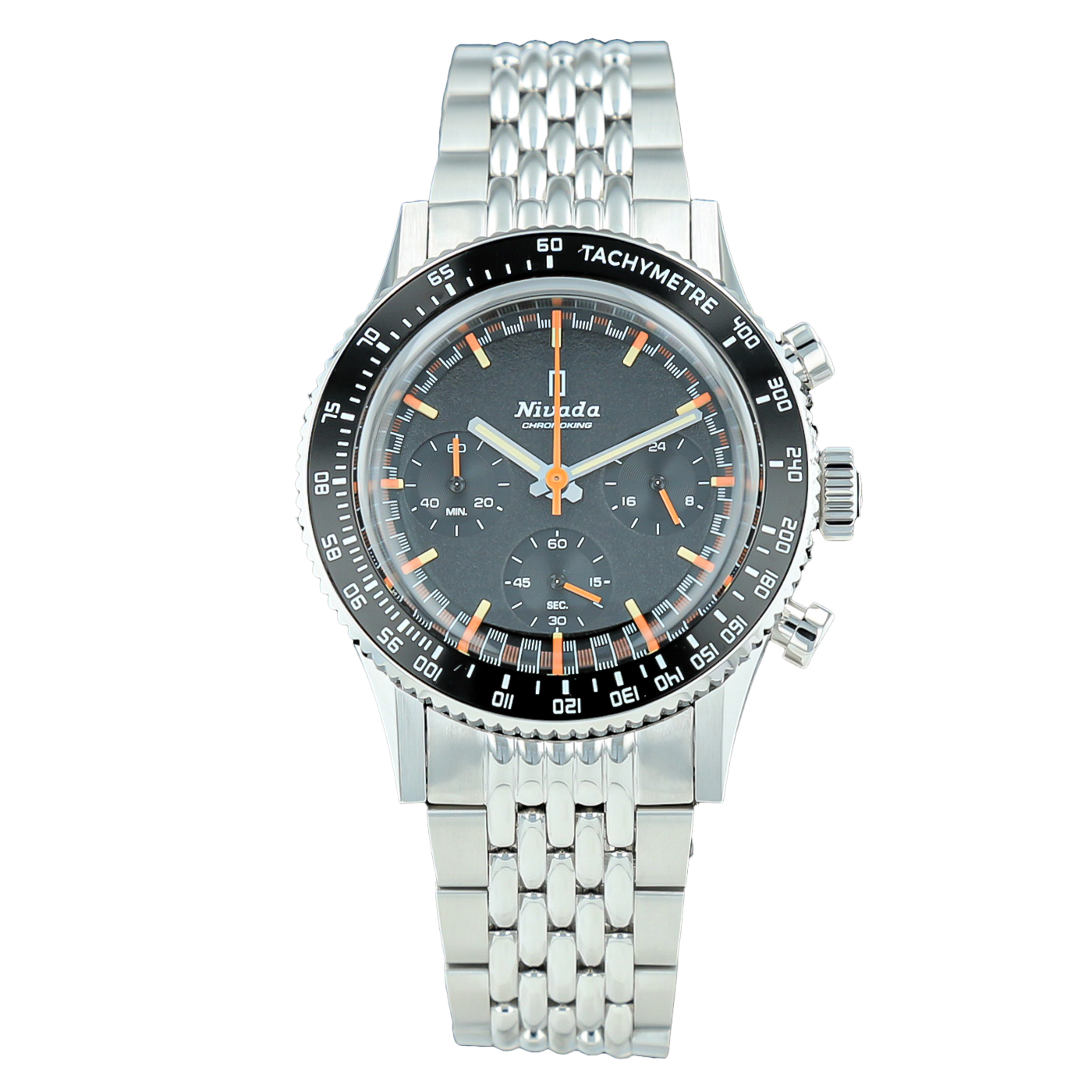 NIVADA GRENCHEN CHRONOKING MECAQUARTZ TACHYMETER