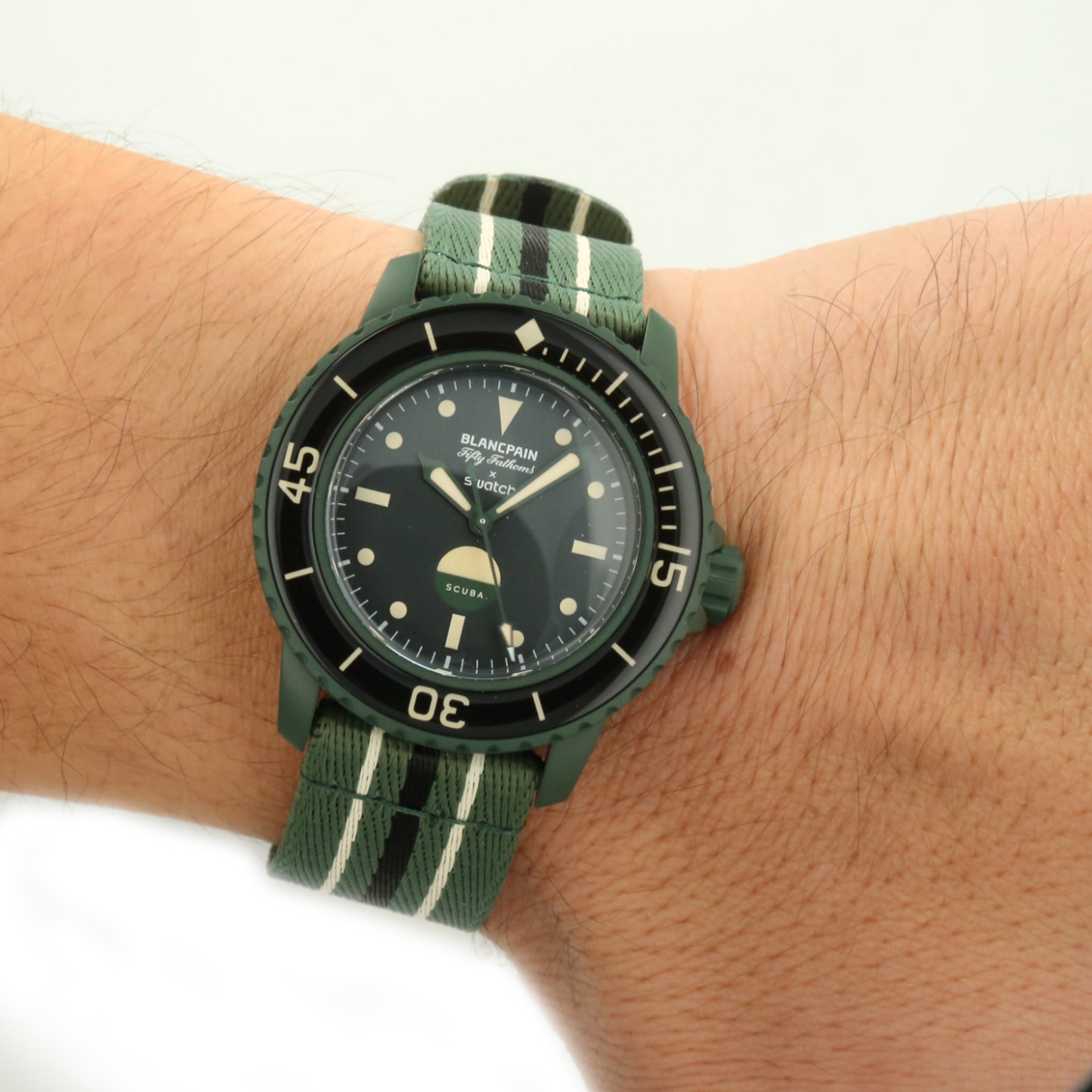 The Swiss Collector - Shop | SWATCH X BLANCPAIN SCUBA GREEN ABYSS