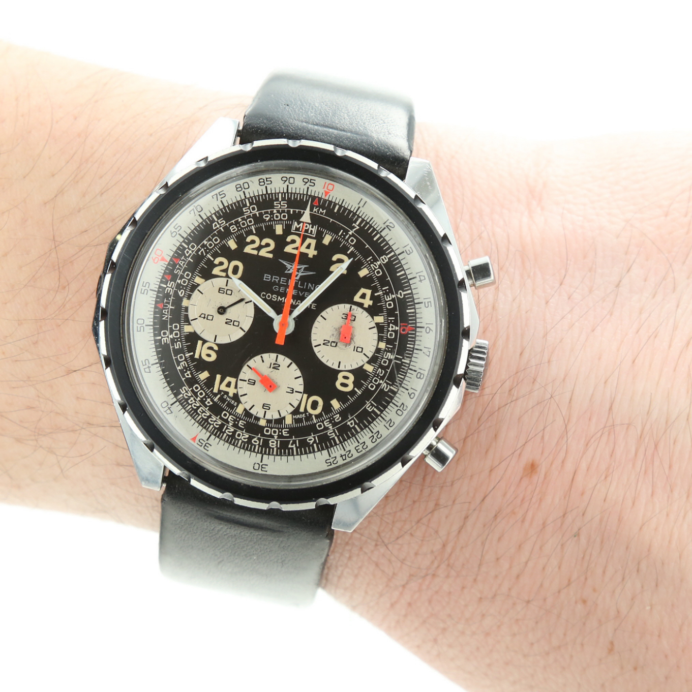 Poussoir (pusher) Pour Breitling Navitimer Cosmonaute - Référence 12019 / BREI 160 402, Occasion