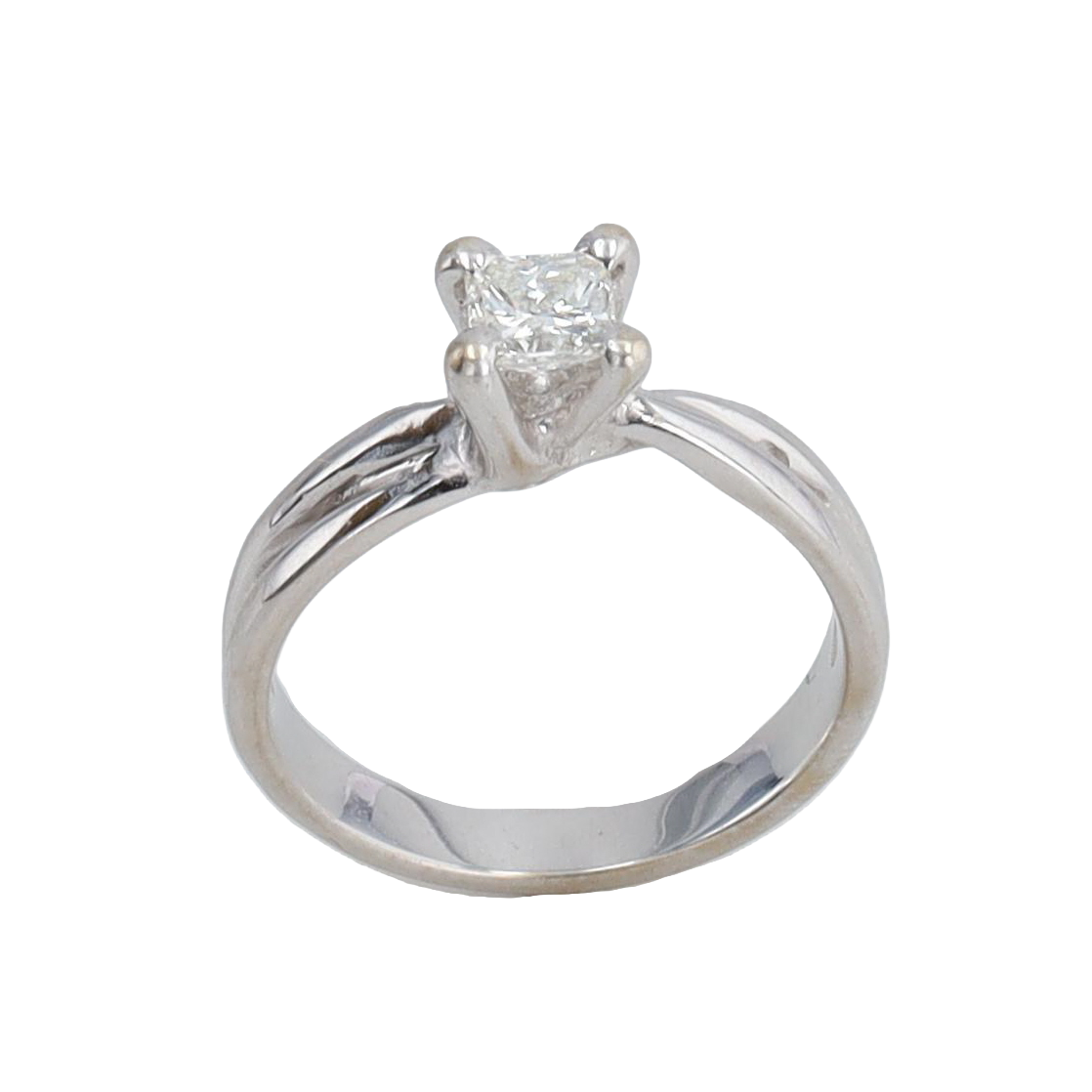 SOLITAIRE PRINCESS DIAMOND RING 0.45 CT