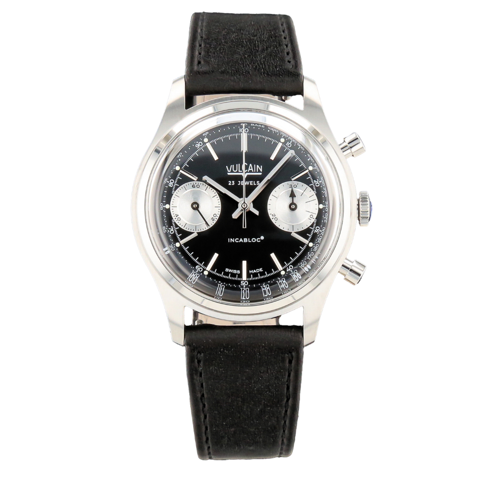 VULCAIN_CHRONOGRAPH_1970'S__BLACK_&_SILVER image