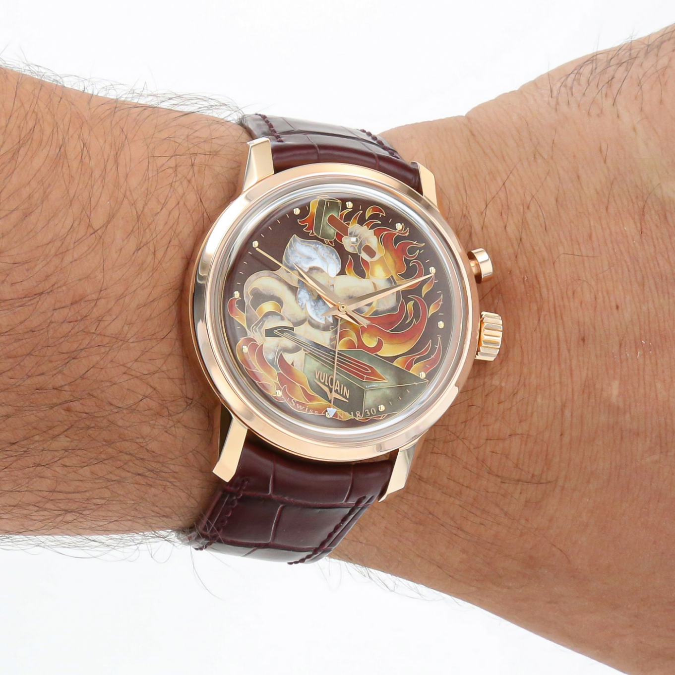 VULCAIN_50S_PRESIDENTS'_CLOISONNE_GRAND_FEU__LE_FORGERON image