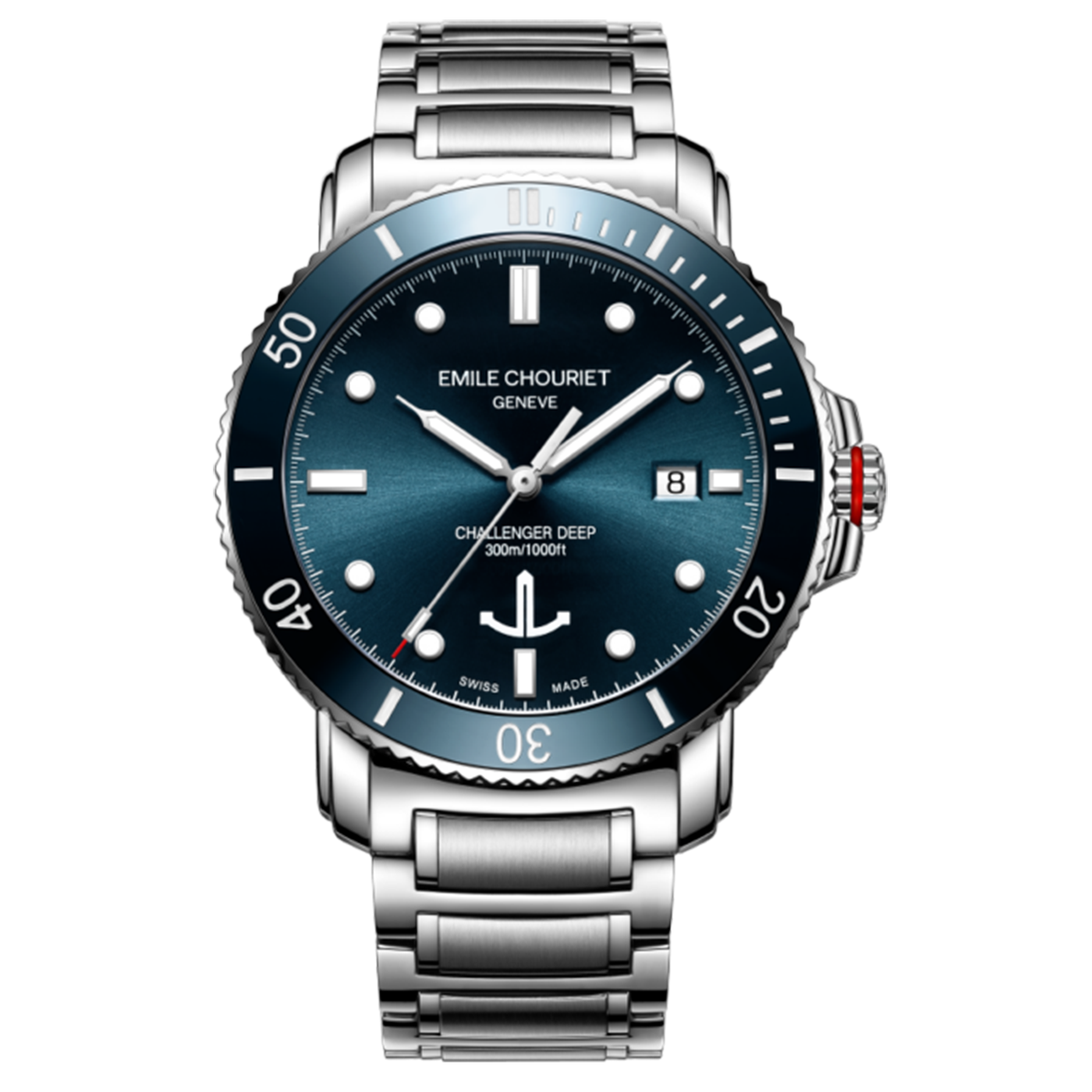 EMILE CHOURIET CHALLENGER DEEP BLUE "ROUND INDEXES