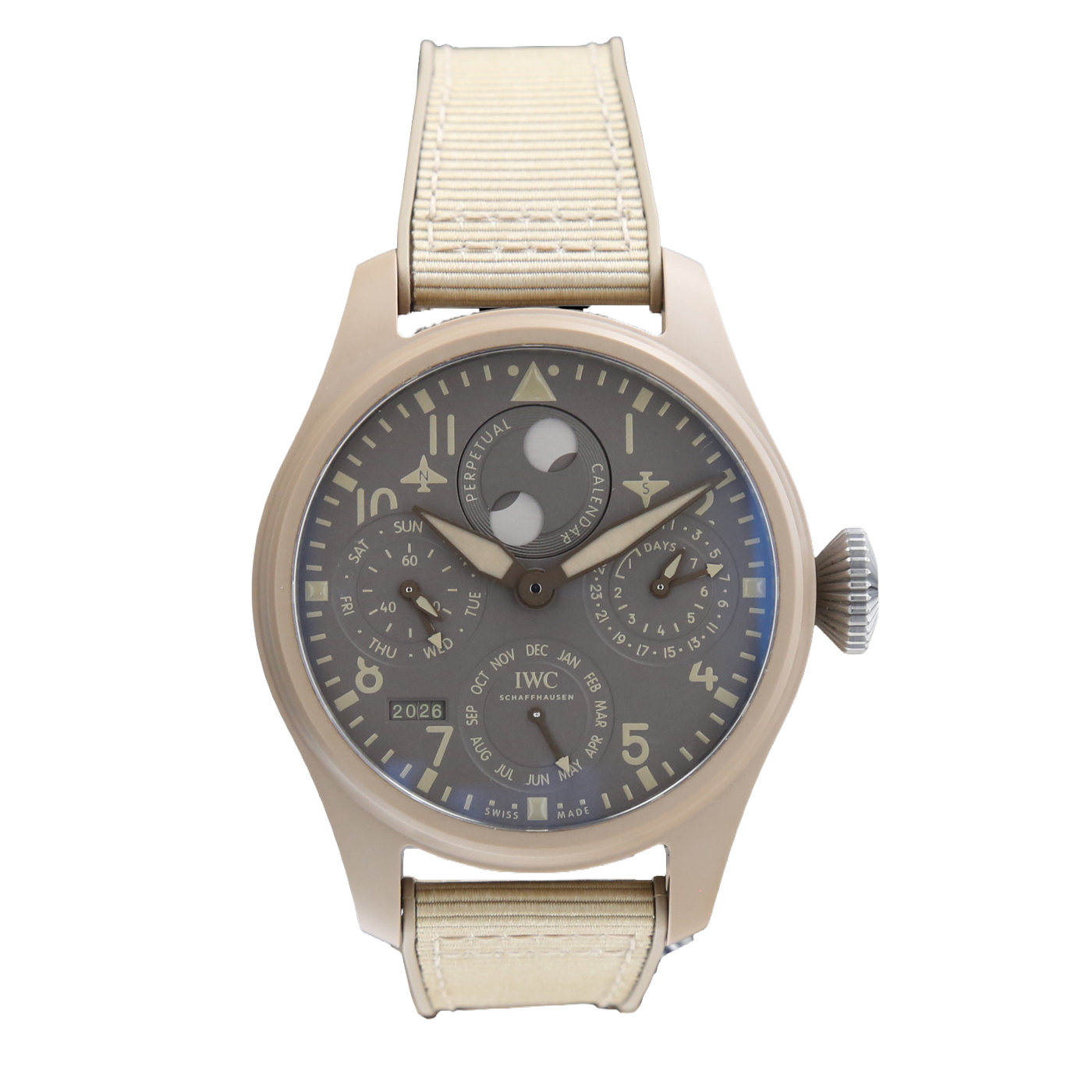 IWC BIG PILOT'S WATCH PERPETUAL CALENDAR TOP GUN MOJAVE DESERT EDITION