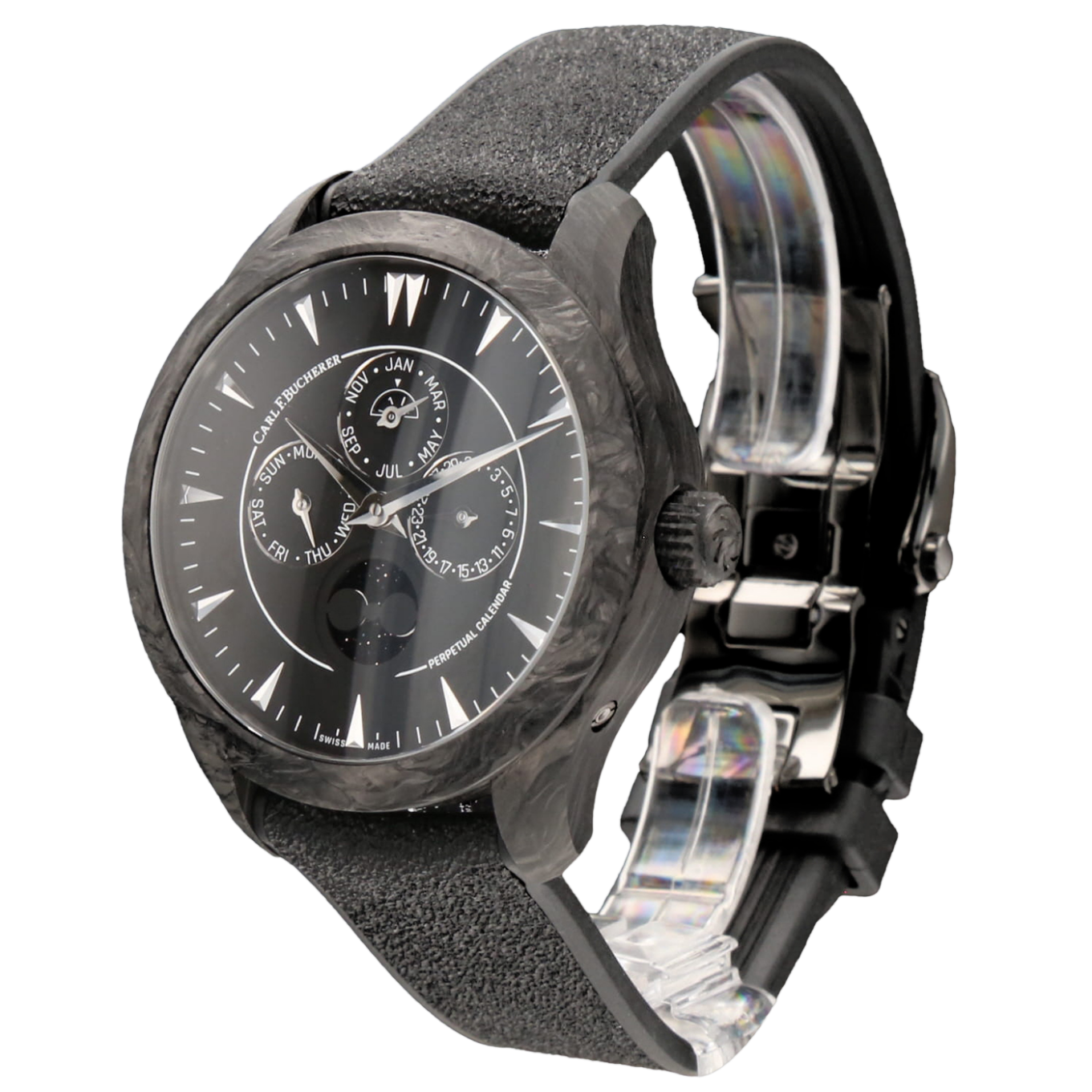 CARL_F._BUCHERER_MANERO_PERIPHERAL_PERPETUAL_CALENDAR_BLACK image