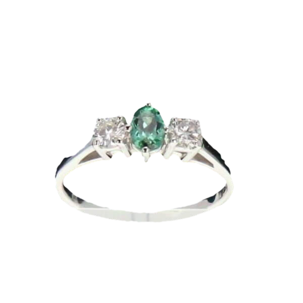 BAGUE_OR_GRIS_DIAMANTS_ET_TOURMALINE image