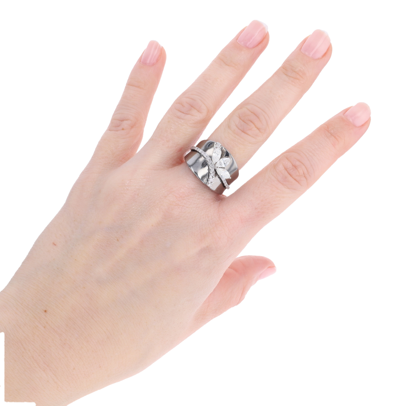 BAGUE_OR_GRIS_PVD_&_DIAMANTS image