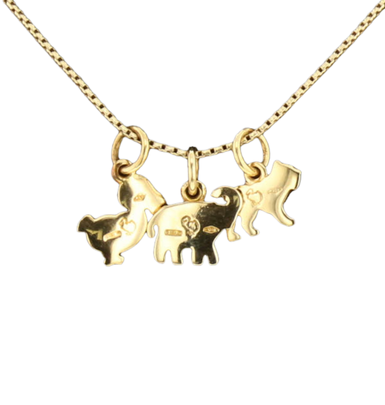 COLLIER___PENDENTIFS_ELEPHANT,_CANARD_ET_CHIEN image