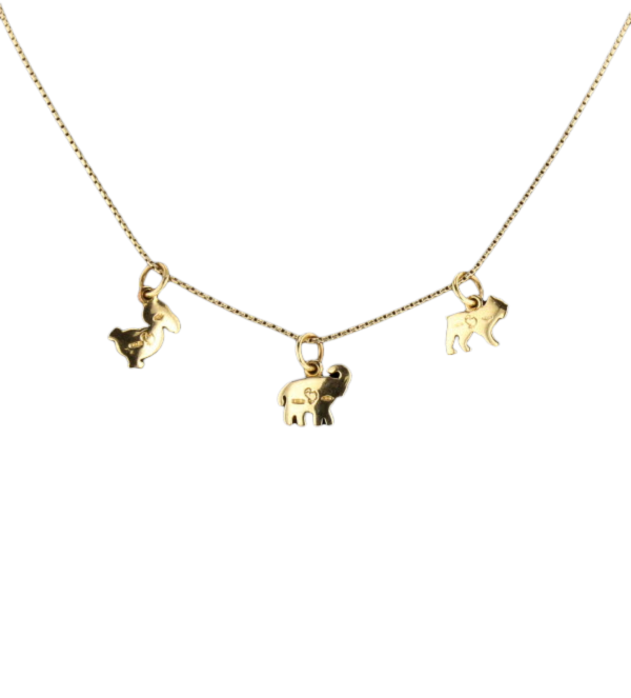 COLLIER___PENDENTIFS_ELEPHANT,_CANARD_ET_CHIEN image