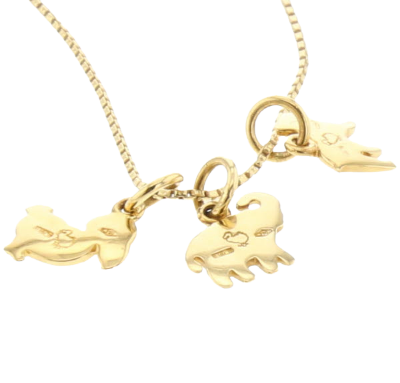 COLLIER___PENDENTIFS_ELEPHANT,_CANARD_ET_CHIEN image