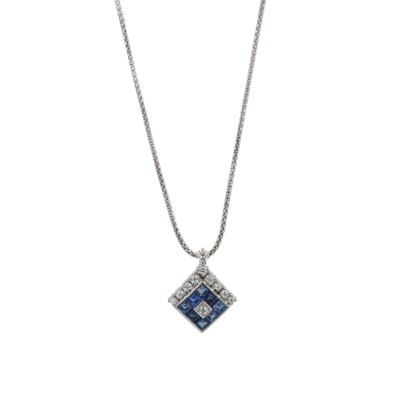 COLLIER_PENDENTIF__MOSAIQUE__SAPHIRS_&_DIAMANTS image