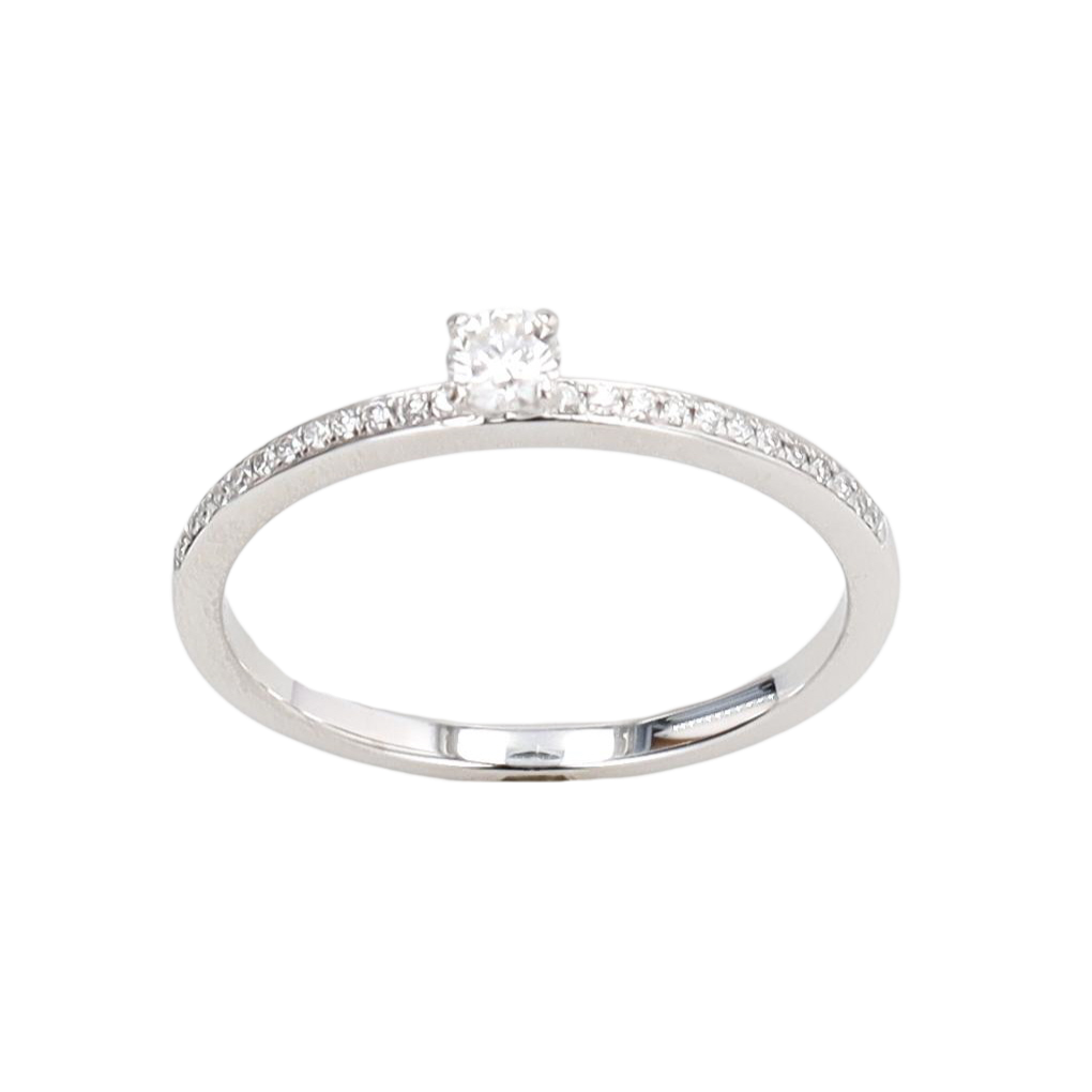 SOLITAIRE DIAMOND RING 0.12 CT