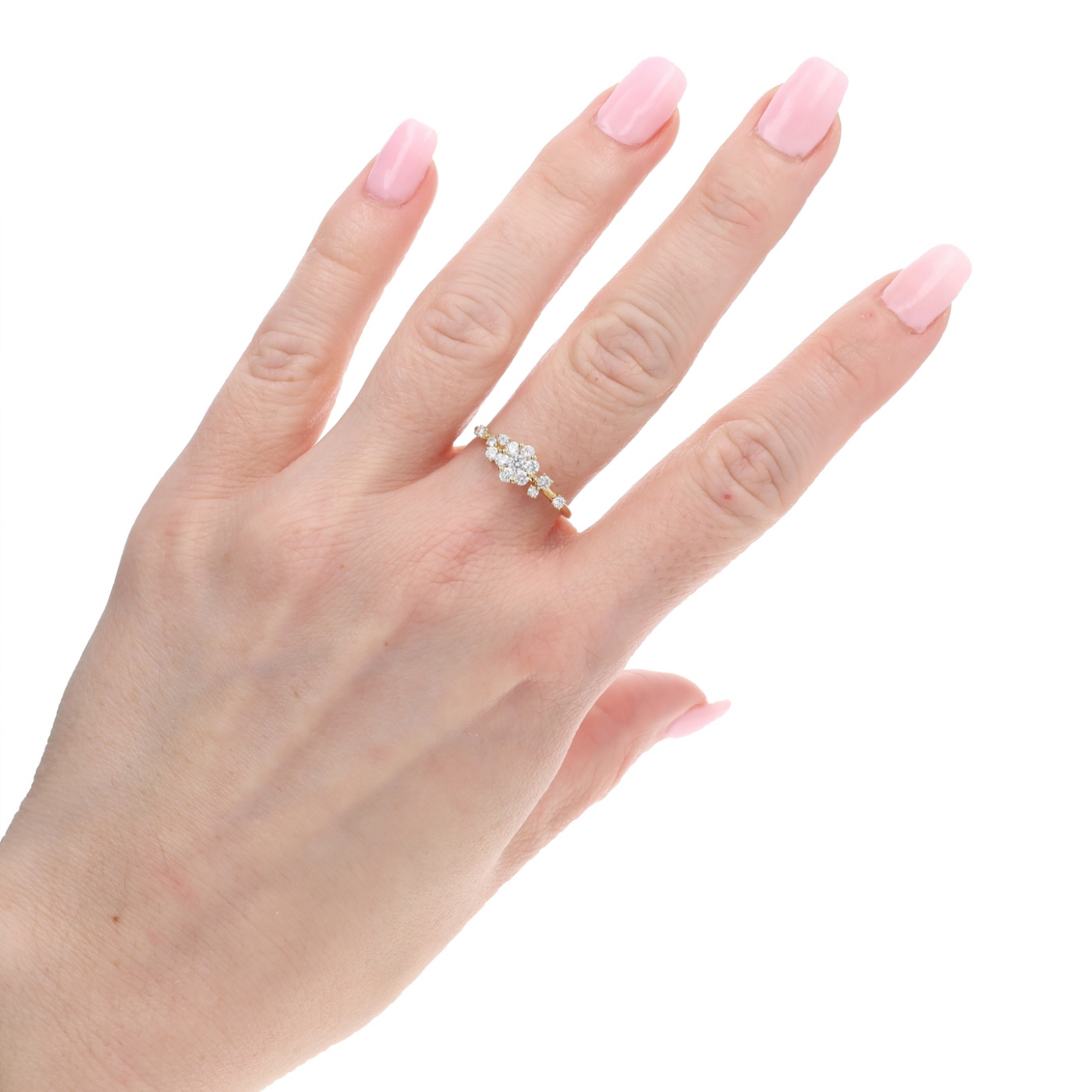 BAGUE_GRAPPE_ASYMETRIQUE_DIAMANTS_0.35_CT image
