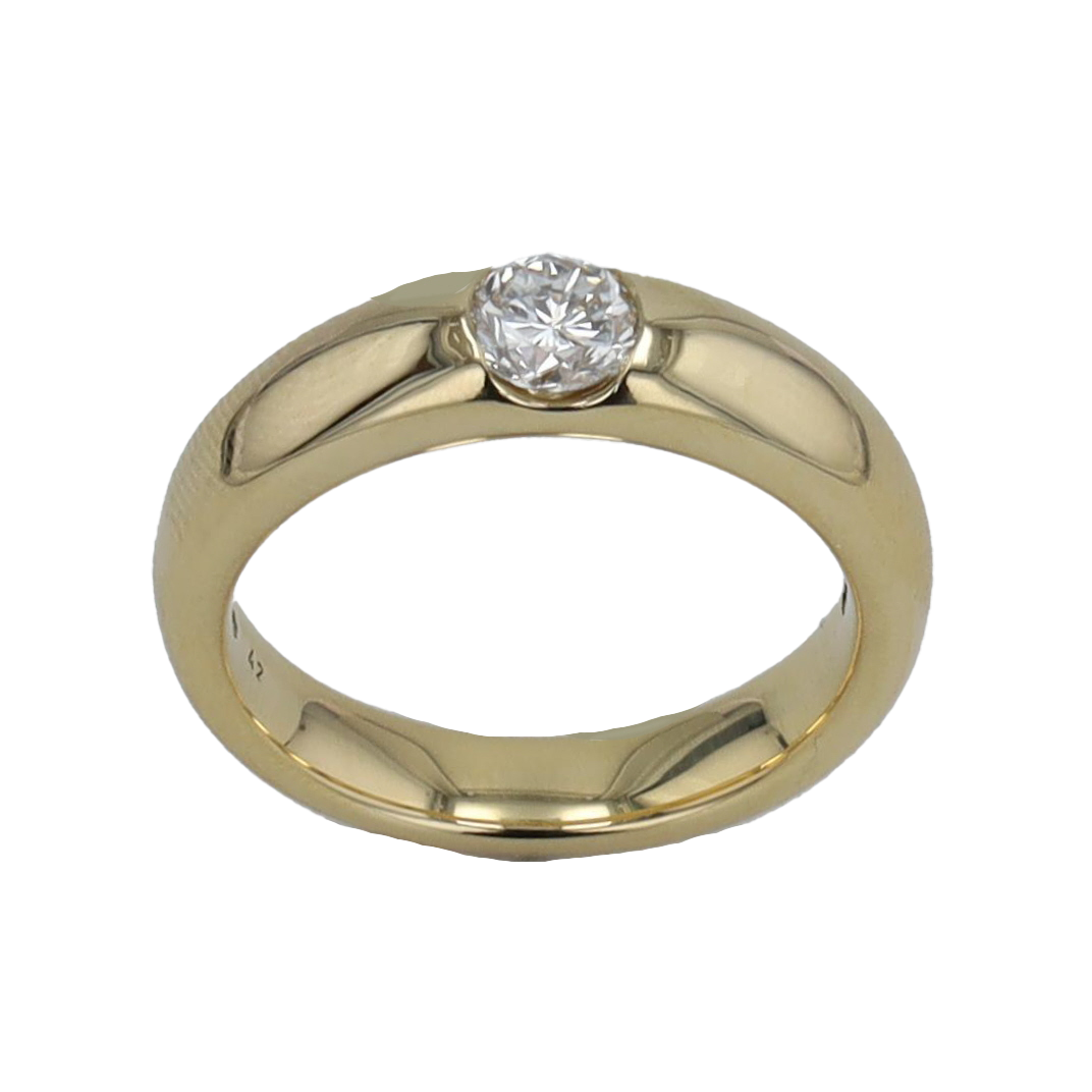 BAGUE SOLITAIRE CONTEMPORAIN