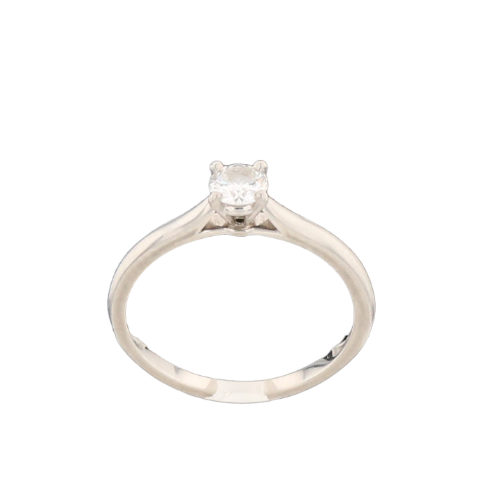 BAGUE CARTIER SOLITAIRE EN PLATINE ET DIAMANT