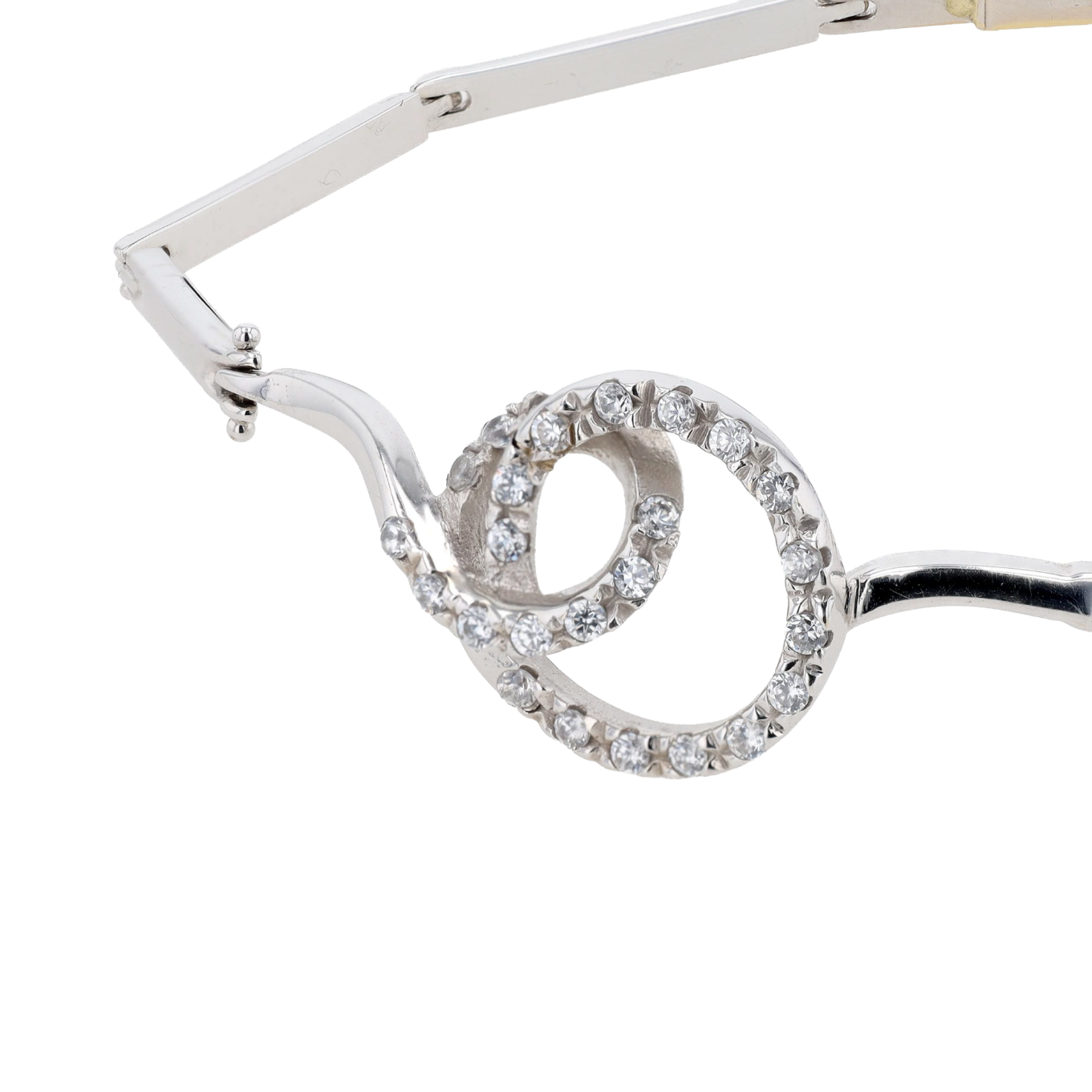 BRACELET_VENERE_PREZIOSI_CERCLES_ENTRELACES_DIAMANTS_0.40_CT image