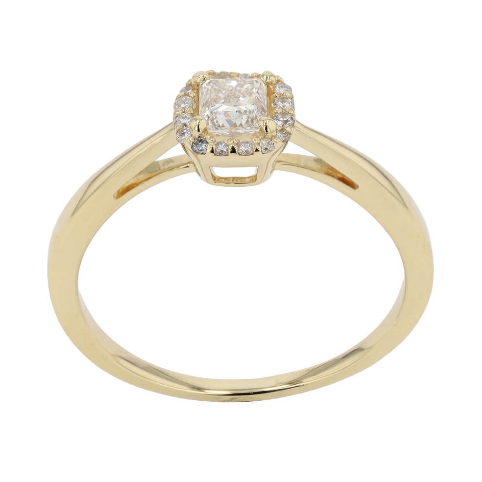 BAGUE_CHRISTIAN_SOLITAIRE_HALO_DIAMANT_0.26_CT image