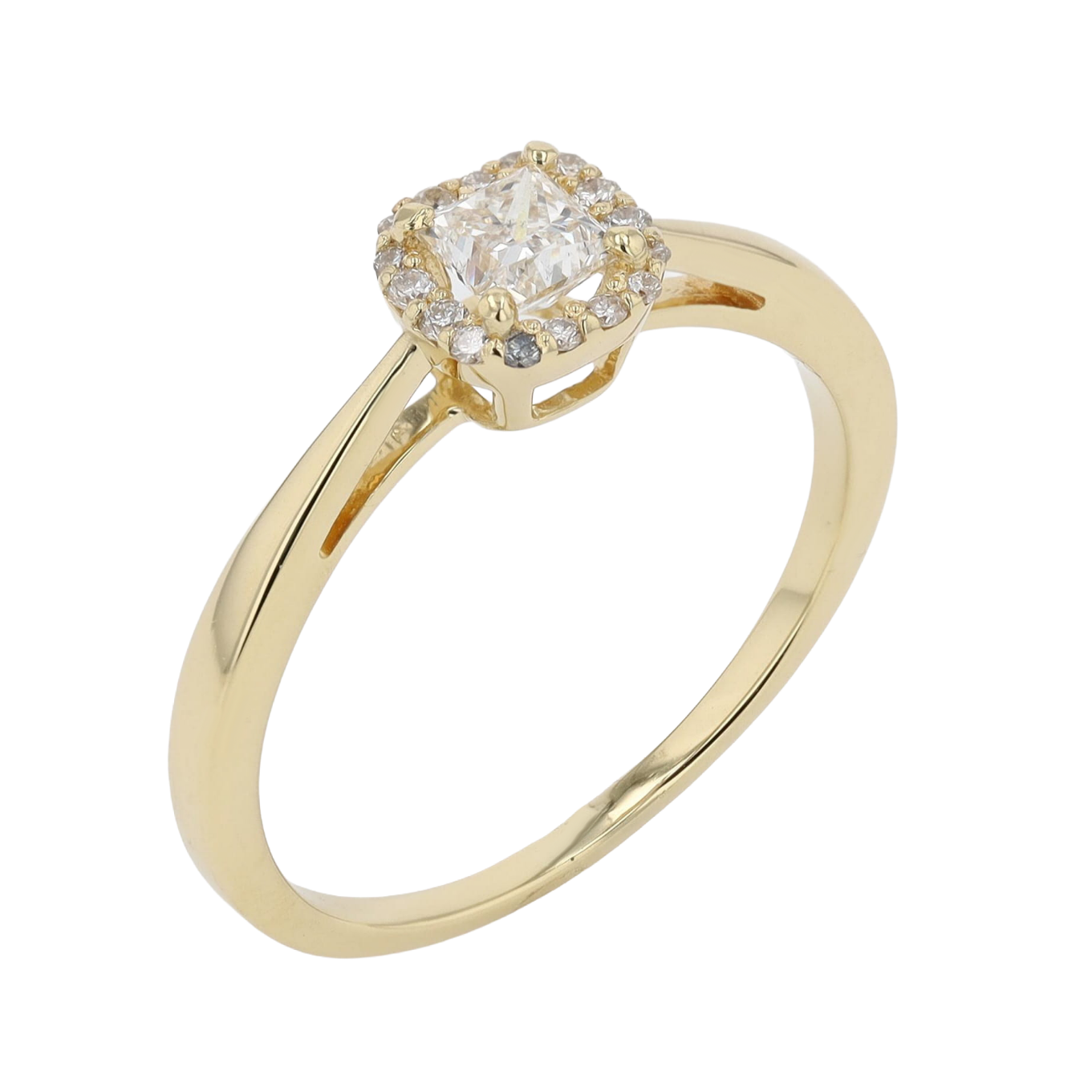 BAGUE_CHRISTIAN_SOLITAIRE_HALO_DIAMANT_0.26_CT image