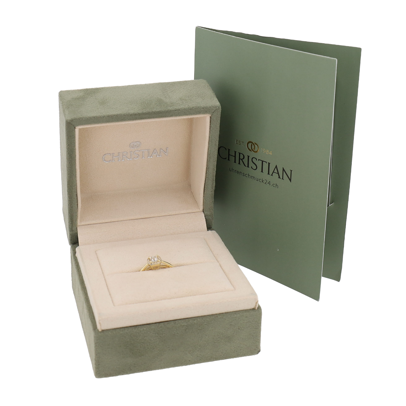 BAGUE_CHRISTIAN_SOLITAIRE_HALO_DIAMANT_0.26_CT image