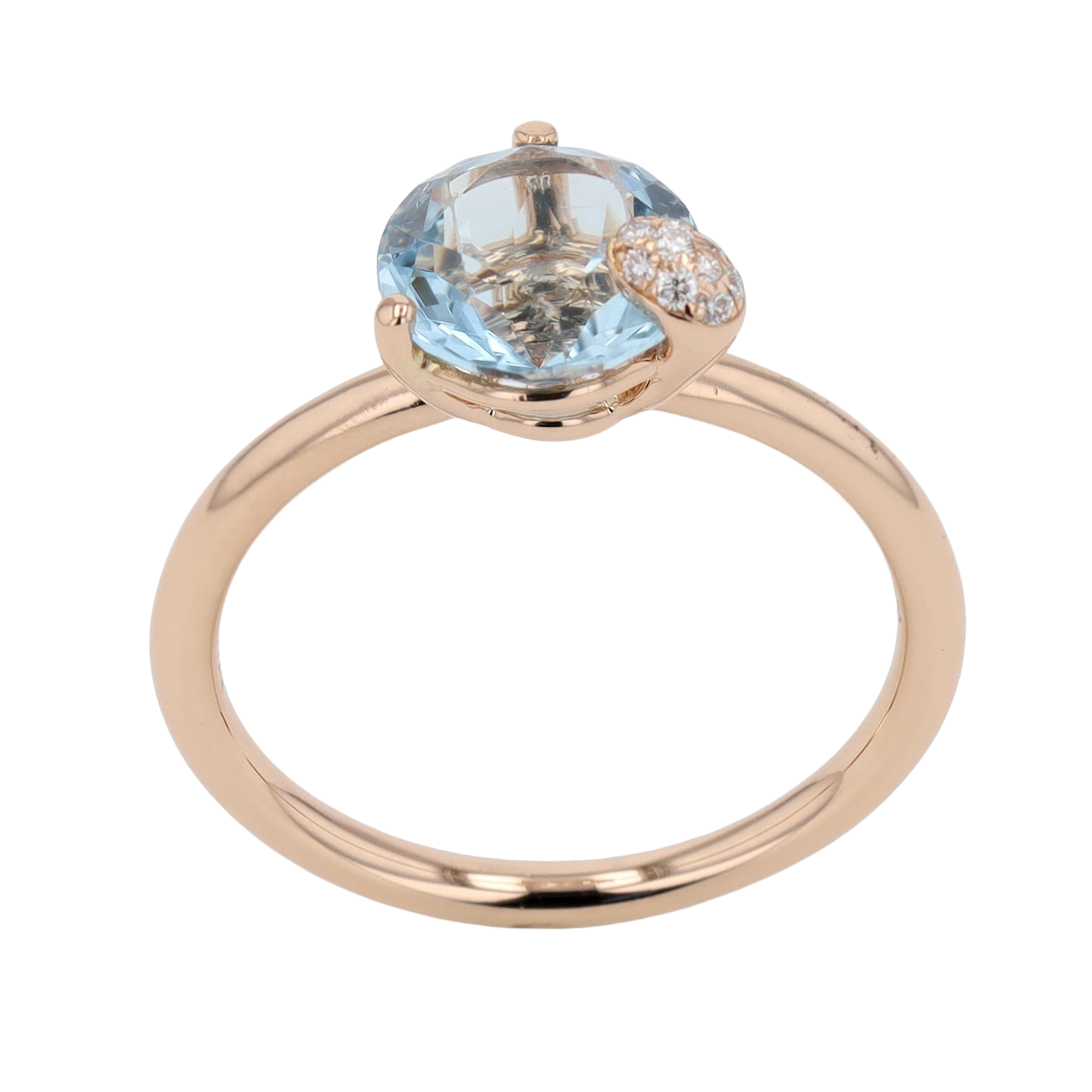 BAGUE BUCHERER PEEKABOO AIGUE-MARINE 1.70 CT