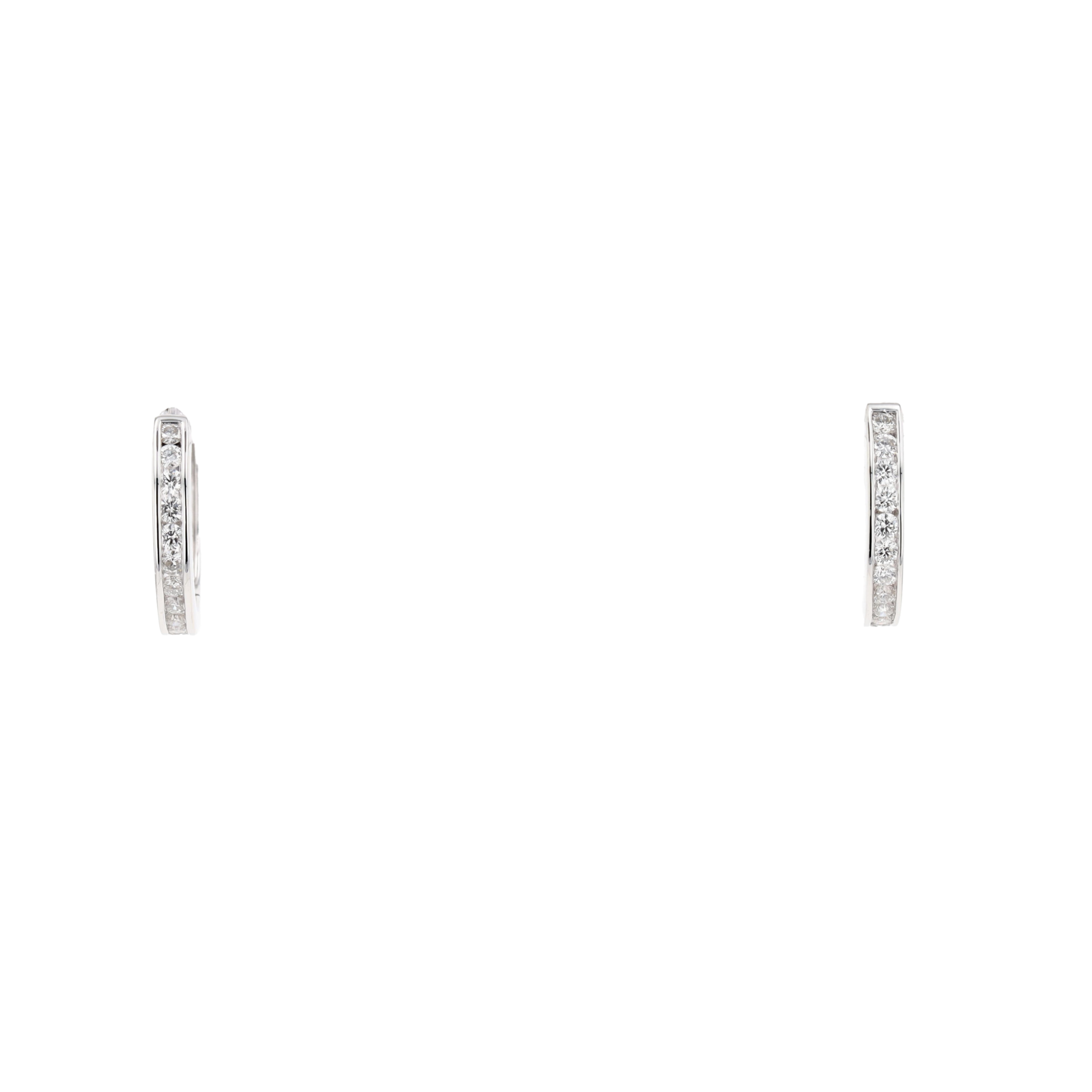 BOUCLES D'OREILLES CRÉOLES DIAMANTS 0.90 CT