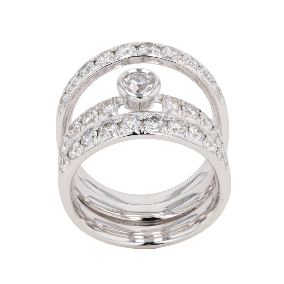BAGUE_MULTIRANGS_DIAMANTS_1.54_CT image
