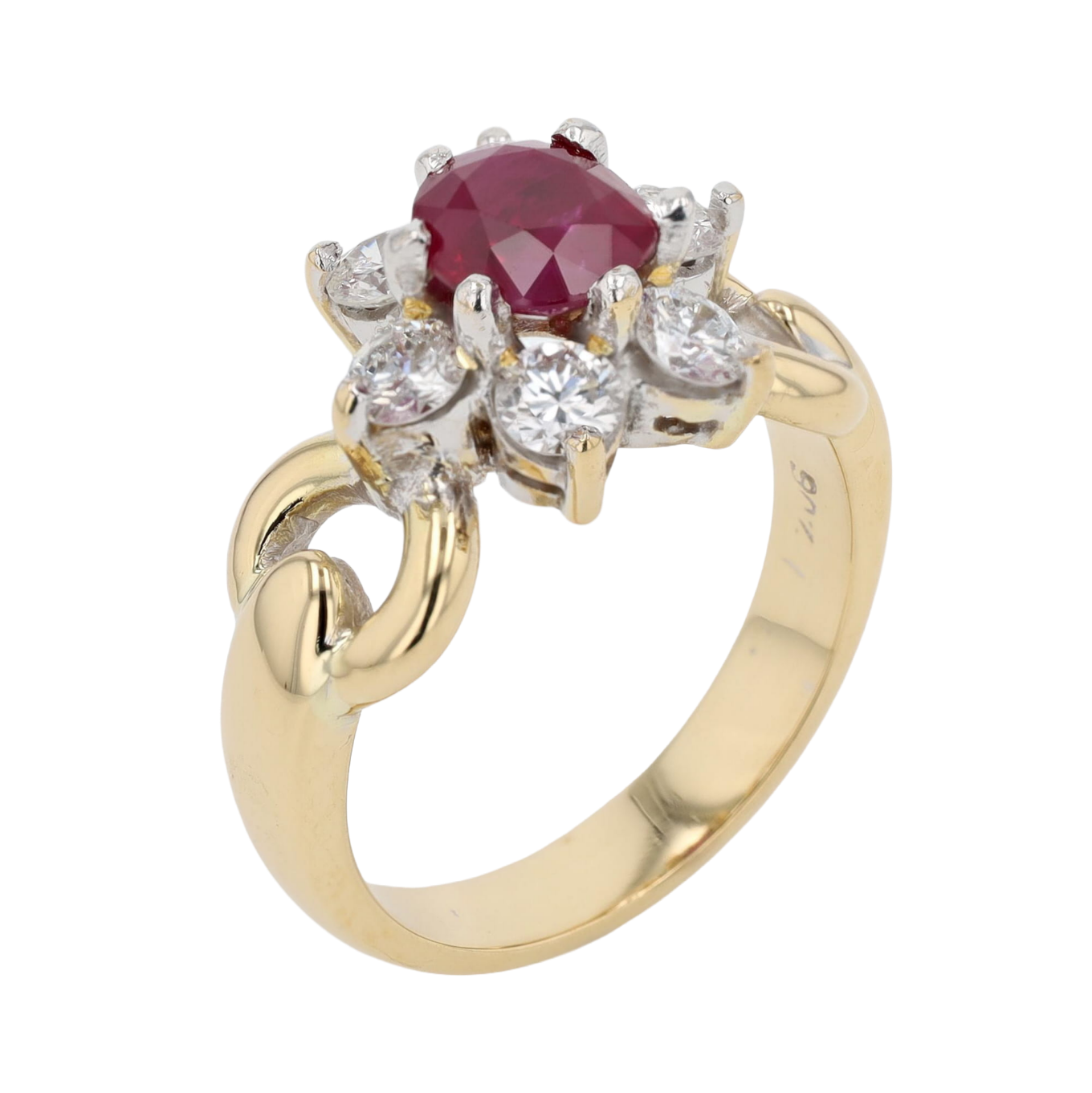BAGUE_BICOLORE_RUBIS_0.90_CT image