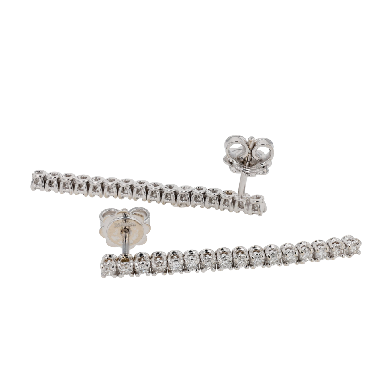 BOUCLES_D'OREILLES_RIVIERE_DIAMANTS_0.80_CT image