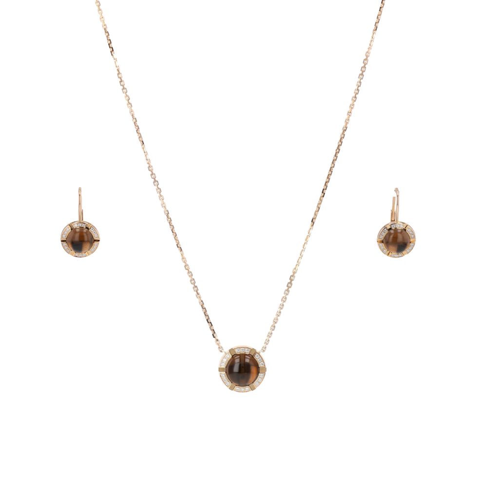 PARURE_CHAUMET_CLASS_ONE_QUARTZ_FUME_&_DIAMANTS image