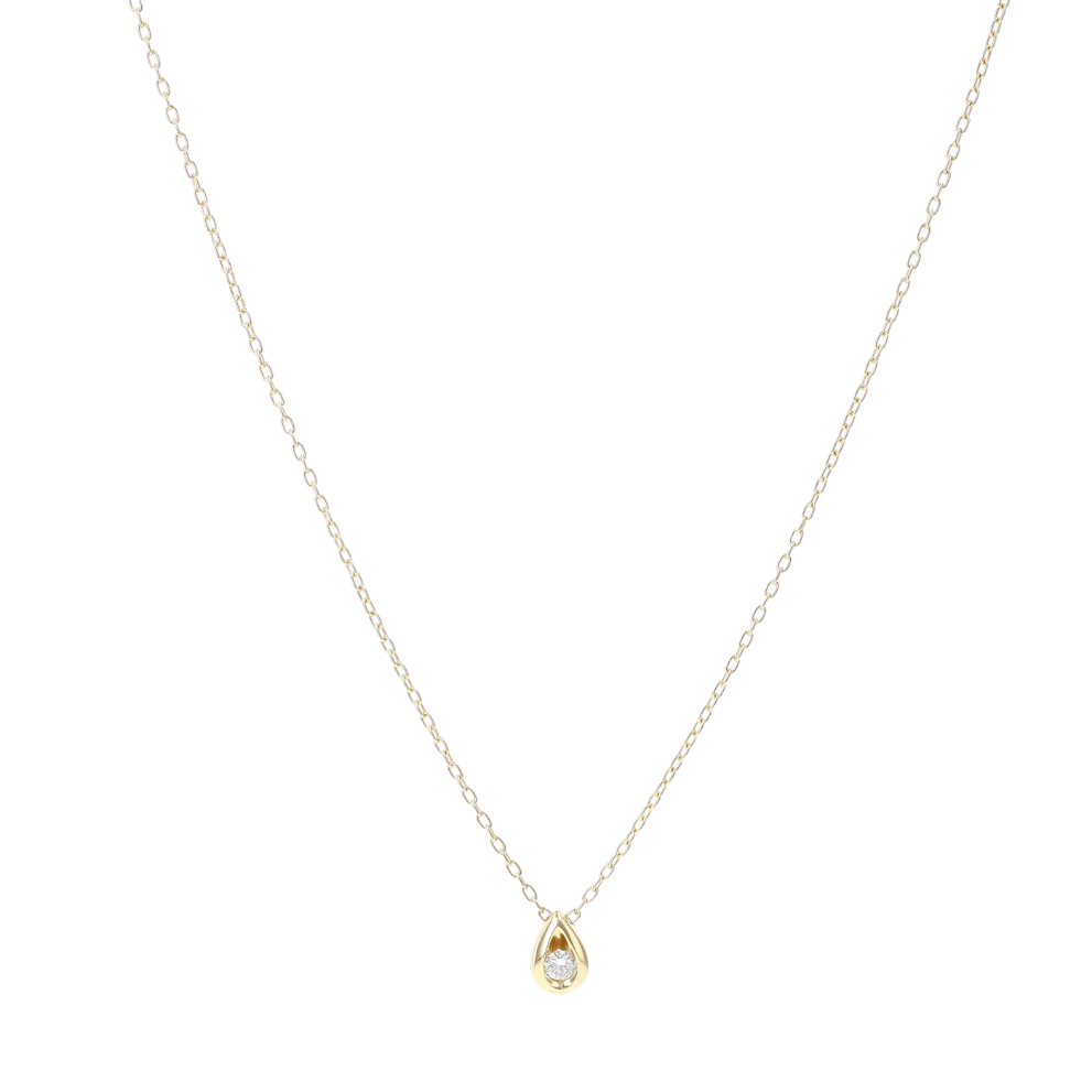 COLLIER_SOLITAIRE_GOUTTE_DIAMANT_0.23_CT image
