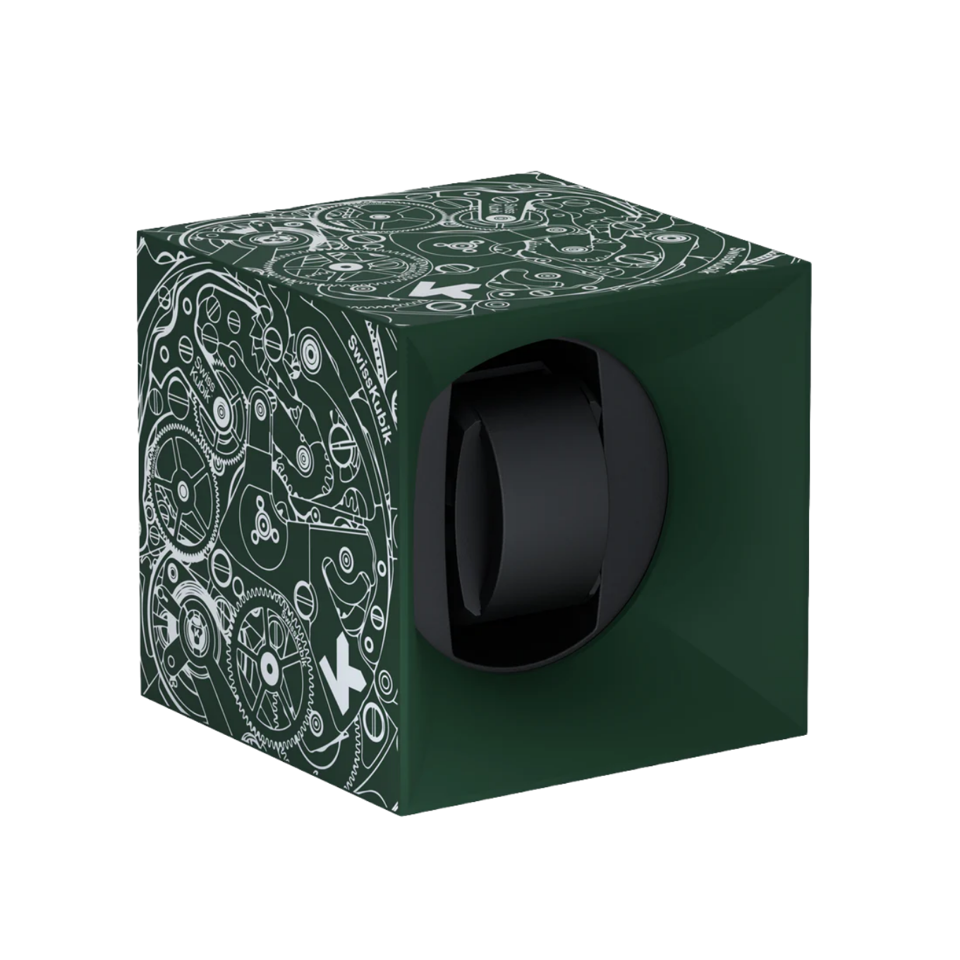 SWISSKUBIK_STARTBOX_SOFT_TOUCH_GREEN_WHITE_MOVEMENT image