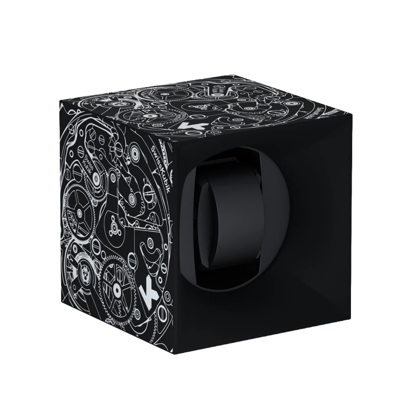 SWISSKUBIK_STARTBOX_SOFT_TOUCH_BLACK_WHITE_MOVEMENT image