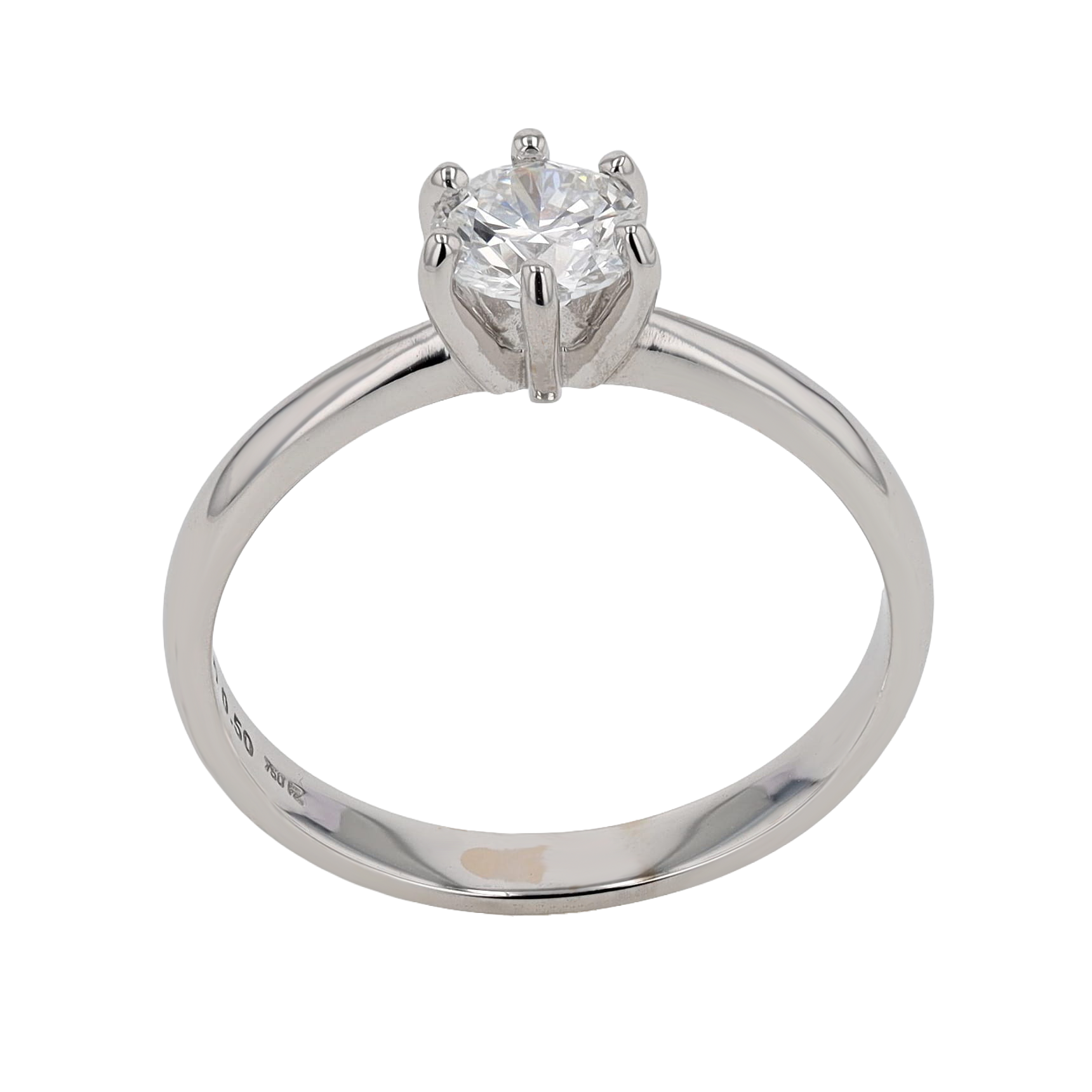 BAGUE SOLITAIRE DIAMANT 0.50 CT