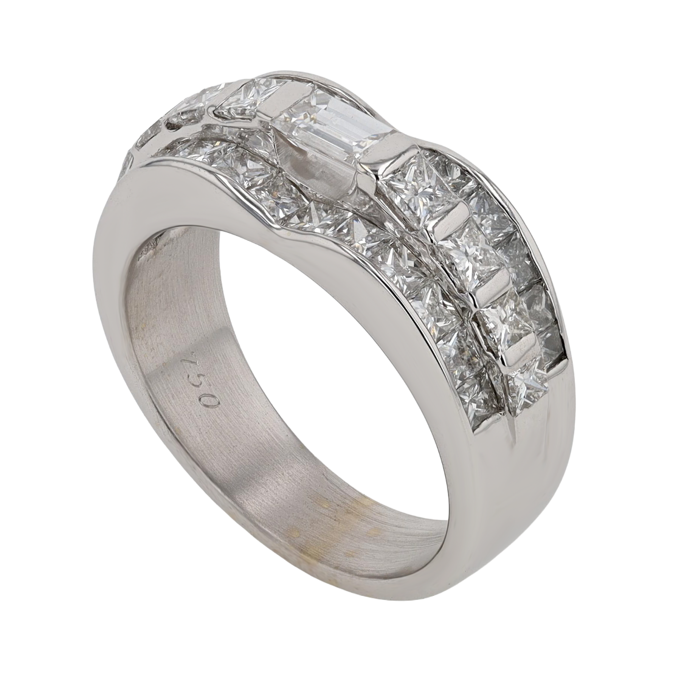 BAGUE_BANDEAU_DIAMANTS_3.20_CT image