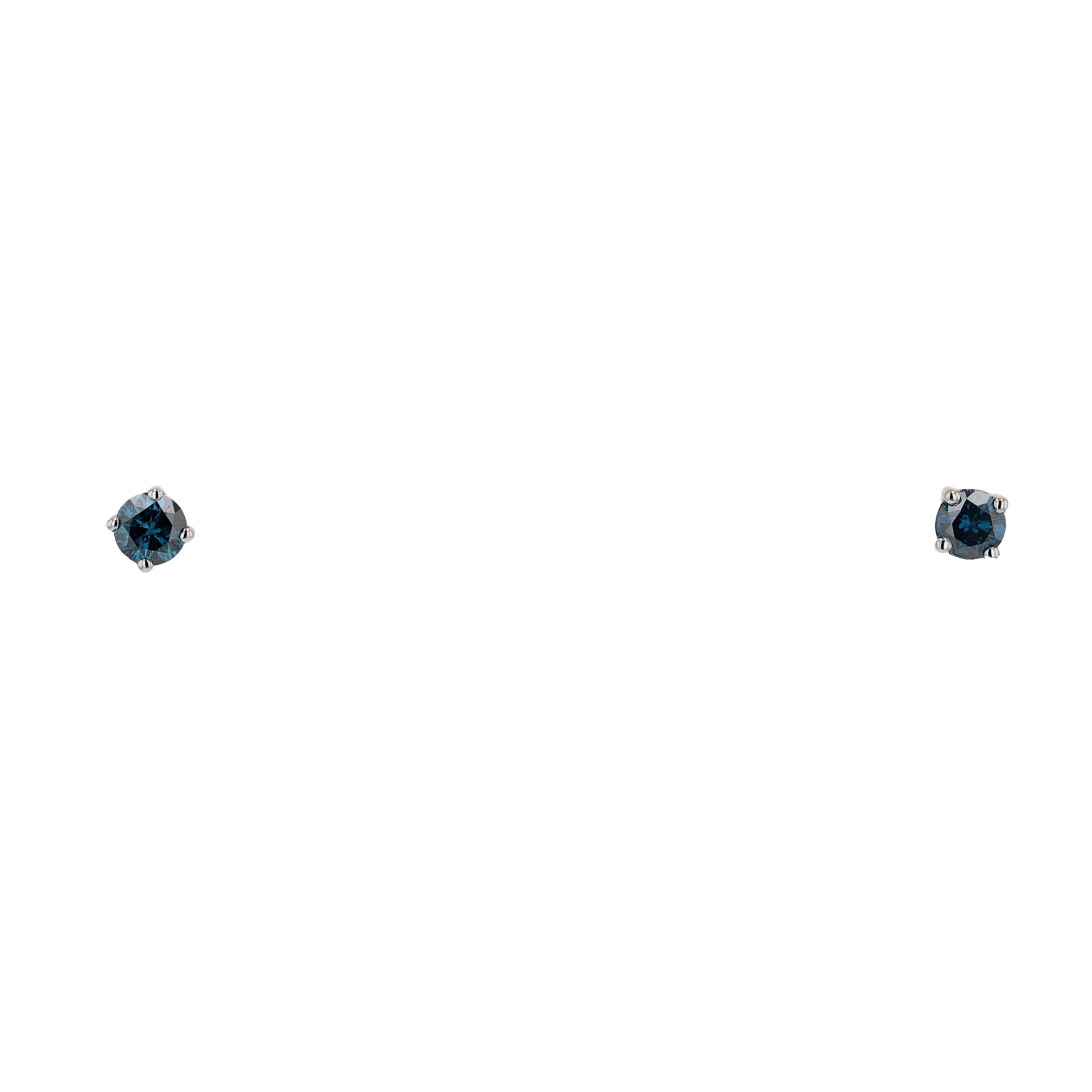 CLOUS D'OREILLES ZIRCONIUM BLEU