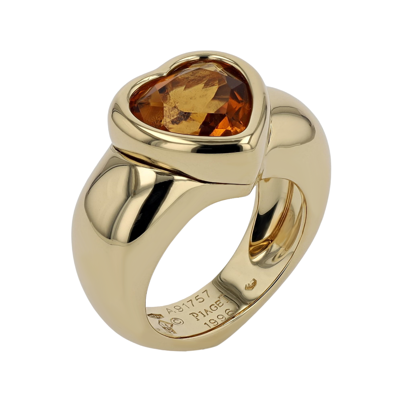 BAGUE_PIAGET_CŒUR_CITRINE_3.50_CT image