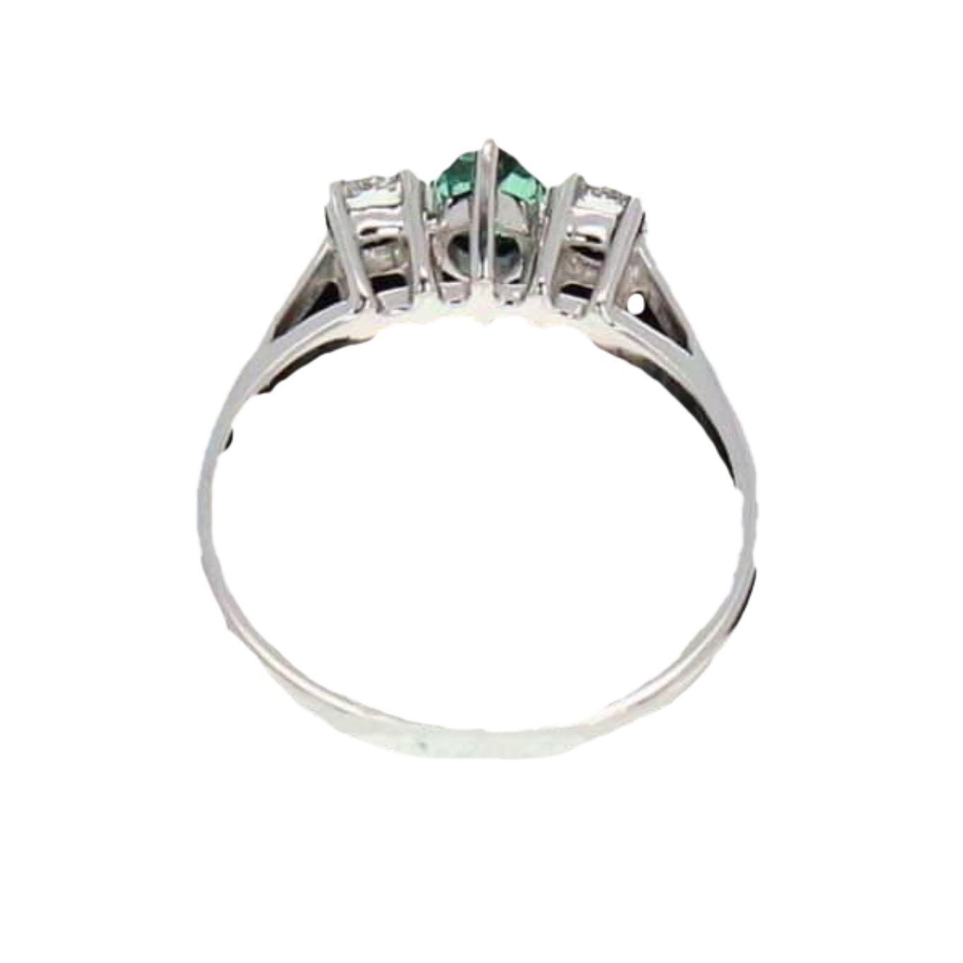 BAGUE_OR_GRIS_DIAMANTS_ET_TOURMALINE image