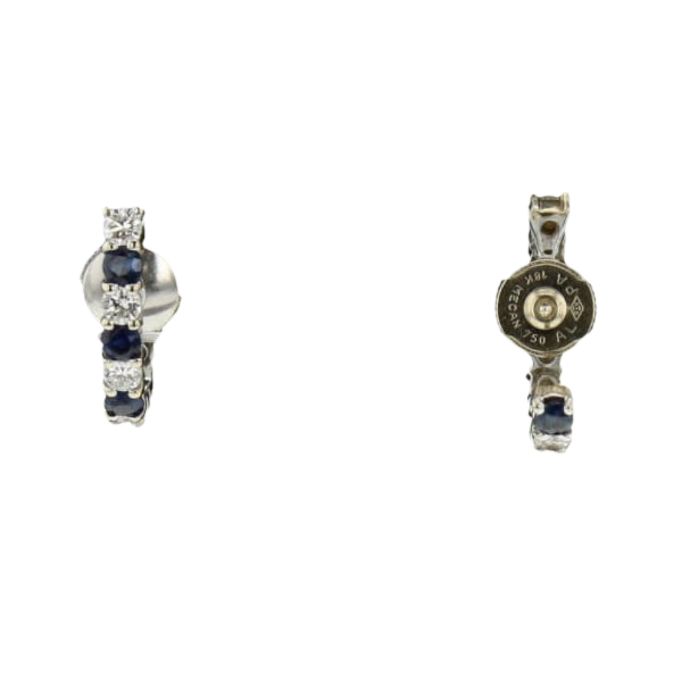 BOUCLES_D'OREILLES_OR_GRIS_DIAMANTS_ET_SAPHIRS image